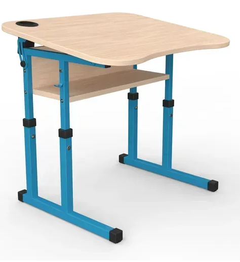 Стіл учнівський №4-7 з регулюванням куту нахилу стільниці 600х500 МФ Вересень